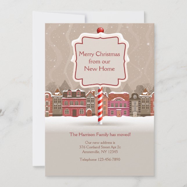 God jul Flytta Meddelande (Framsida)