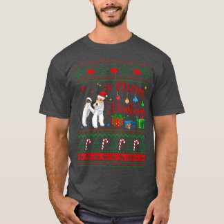 God jul Fo Terrier Ugly Sweater Jultomten Hat T Shirt