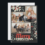 God jul Foliage Family Photo Collage Julkort<br><div class="desc">Öka dina semesterhälsningar med vårt "God jul Foliage Family Photo Collage Helgdag Card". Med det här fantastiska kortet blandas det vackra festive foliage med en personlig beröring, med en samlingsplats med dina familjefotografier. Förbered säsongens anda genom att dela dina omhuldade stunder med nära och kära. Elegantens utformning och anpassade inslag...</div>