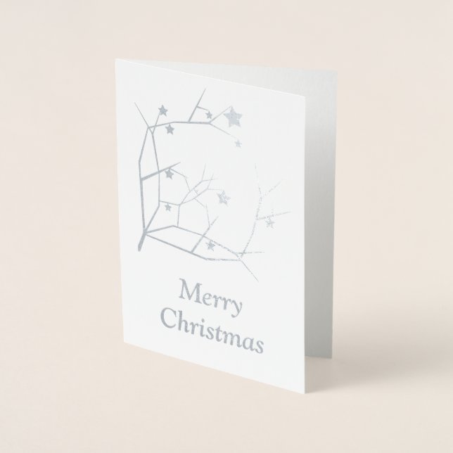 God jul folierat kort (Framsida)