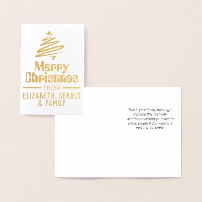 God jul folierat kort (Display)