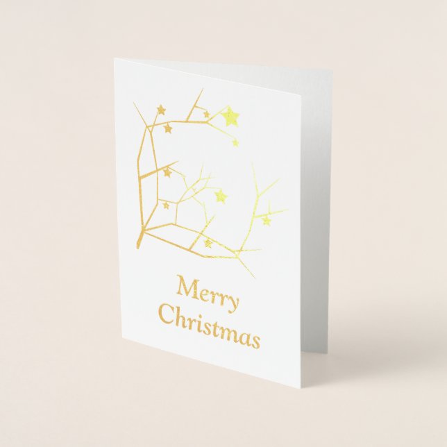 God jul folierat kort (Framsida)