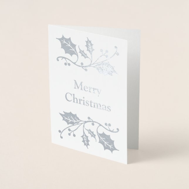 God jul folierat kort (Framsida)