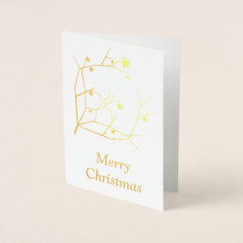 God jul folierat kort