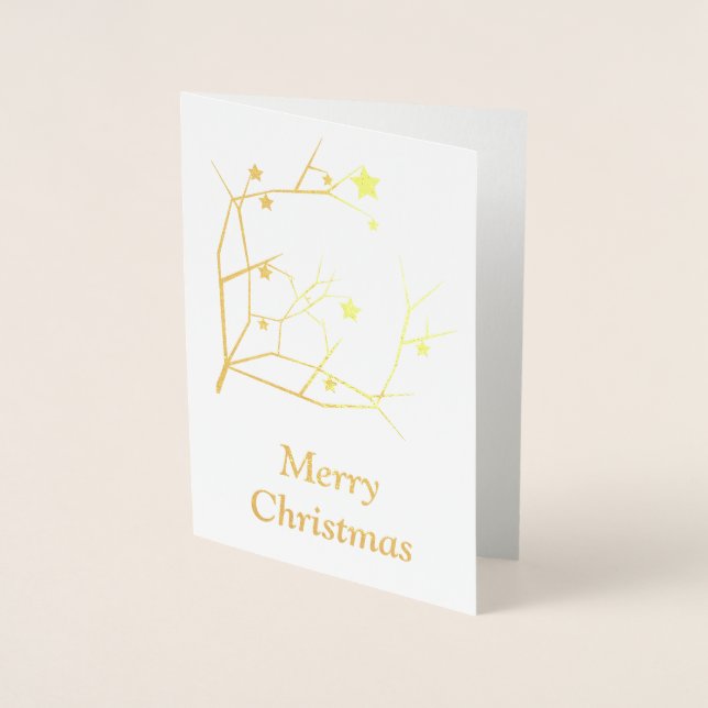 God jul folierat kort (Framsida)