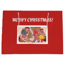 GOD JUL FOLK ART Gift Bag