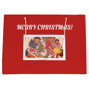 GOD JUL FOLK ART Gift Bag