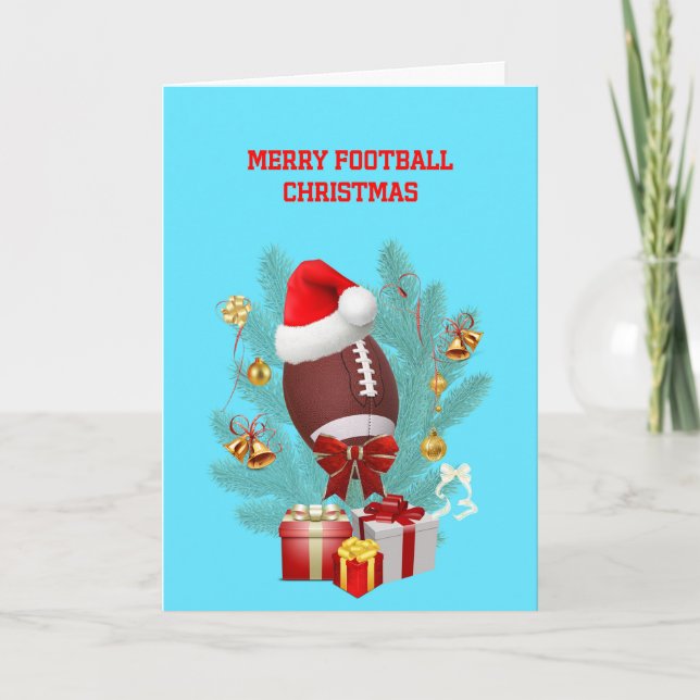 God jul Football Helgkort (Framsida)