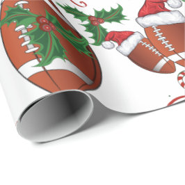 God jul Football Santa Presentpapper