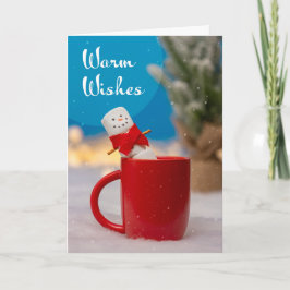 God Jul För Alla Marshmallow Snöman Helgkort