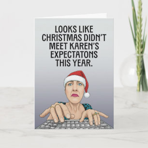 God Jul För Alla Tvärgrymma Karen Humor Helgkort