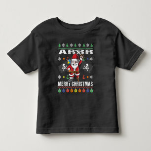 God jul för Ar för tröja för piratSanta Tacky