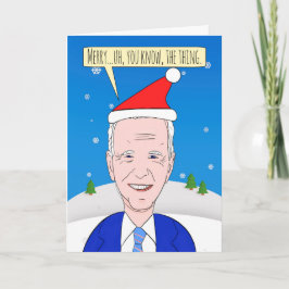 God Jul För Den Glömska Presidenten Helgkort