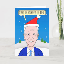 God Jul För Den Glömska Presidenten Helgkort
