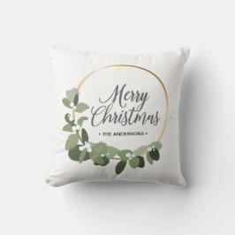 God jul för den moderna julkransen kudde