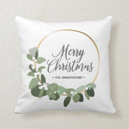 God jul för den moderna julkransen kudde