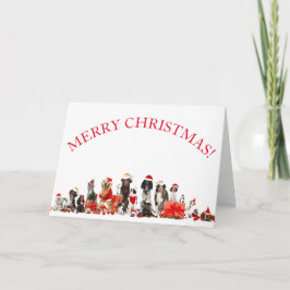 GOD JUL FÖR DJURÄLSKARE - hälsningskort Kort