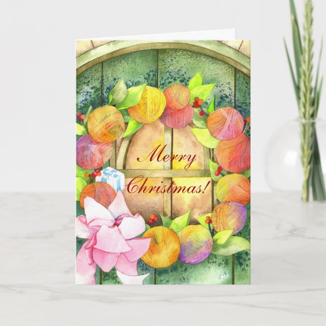 God jul för färgutandning av Boll Helgkort (Framsida)