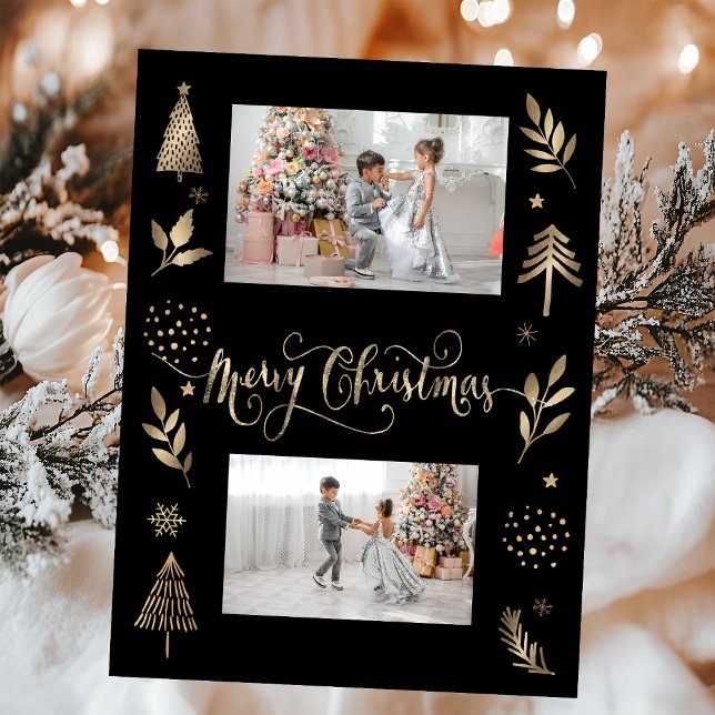 God jul för foto för Gren i guld Gräs Träd (Skapare uppladdad)