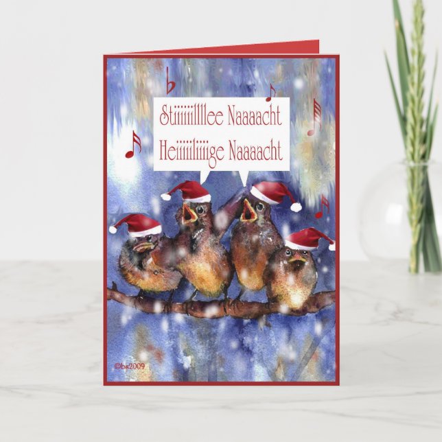 god jul för fröhlicheWeihnachten tysk Helgkort (Framsida)
