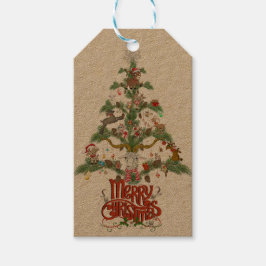 God jul för GOAT ÄLSKARE Julgran Presentetikett