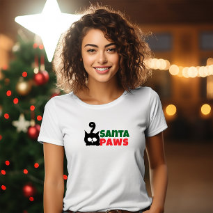 God Jul för kattmammor rolig röd T-shirt