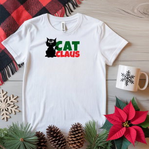 God Jul för kattmammor rolig röd T-shirt