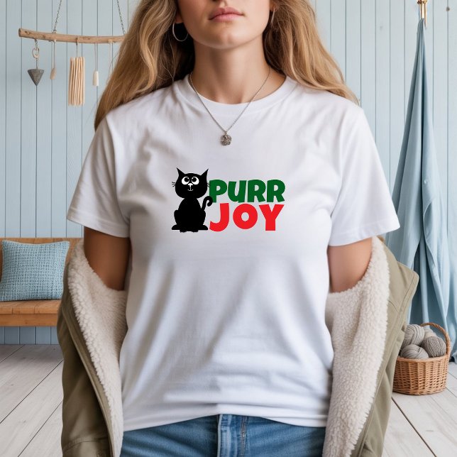 God Jul för kattmammor  rolig röd T-shirt (Skapare uppladdad)