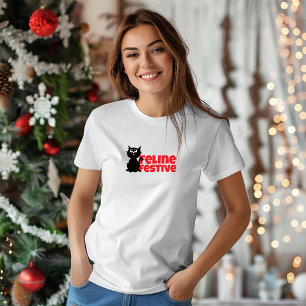 God Jul för kattmammor rolig röd T-shirt