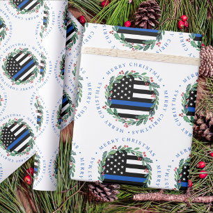 God jul för polistunt blåradsutandning presentpapper