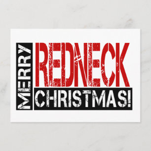 God jul för rednecks! Roligt partykort Inbjudningar