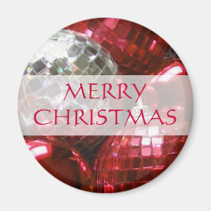God jul för röda Baubles "magnet för kyl Magnet