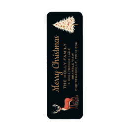 God jul | Förändrad Forest Helgdag Returadress Etikett