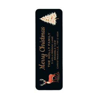 God jul | Förändrad Forest Helgdag Returadress Etikett