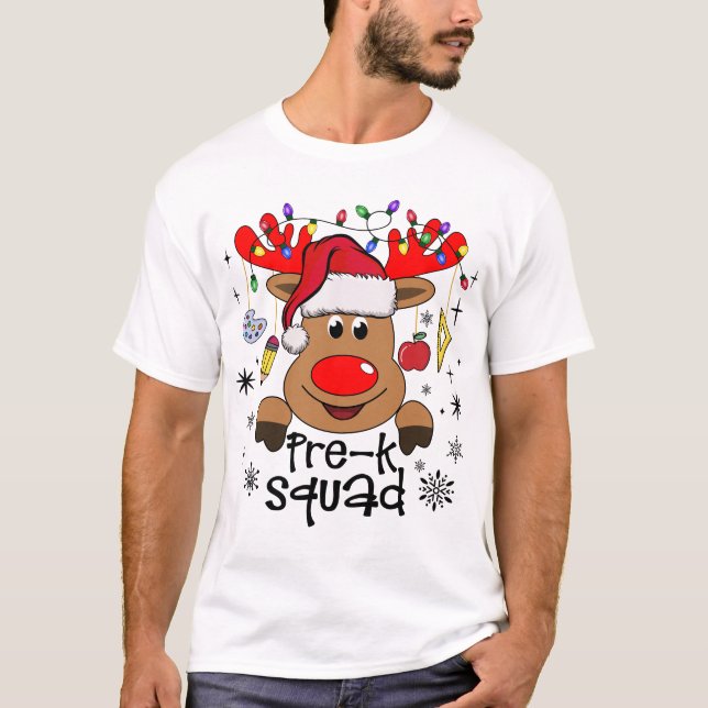 God jul före Kvadratisk ruta T Shirt (Framsida)