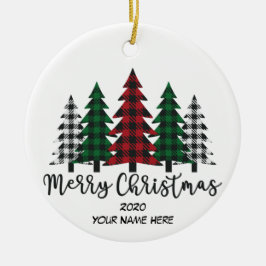 God jul Forest Ceramic Ornamic Julgransprydnad Keramik