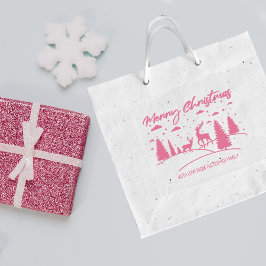 God jul Forest Hjort och Träd Stämpel
