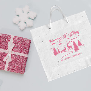 God jul Forest Hjort och Träd Stämpel