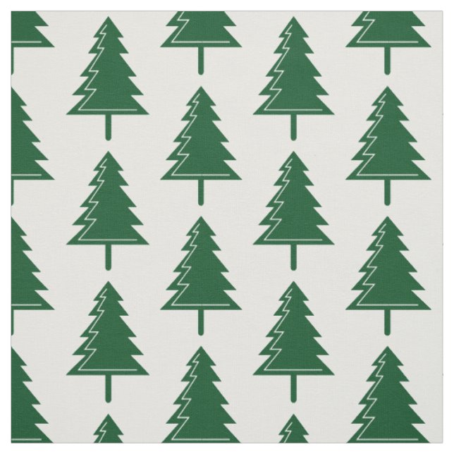 God jul Forest Woodland Mönster Tyg (Provkarta)