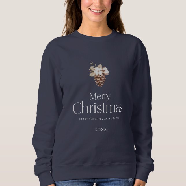 God jul - Första jul som Mamma T Shirt (Framsida)