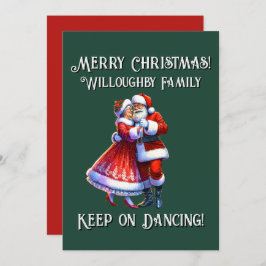 God Jul! FORTSÄTT DANSANDE Julkort