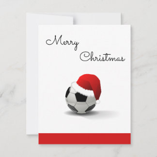 god jul fotboll/fotboll älskare julkort