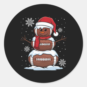 God Jul Fotboll Snöman Semester Sport Xm Runt Klistermärke