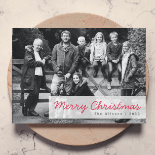 God Jul Foto för Modern Family Group Julkort