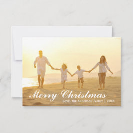 God jul-foto med Gröntar - 3x5-kort Inbjudningar