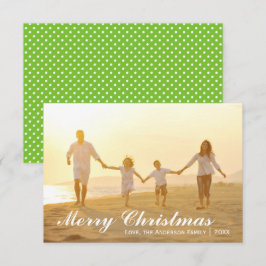 God jul-foto med Gröntar - 3x5-kort Inbjudningar