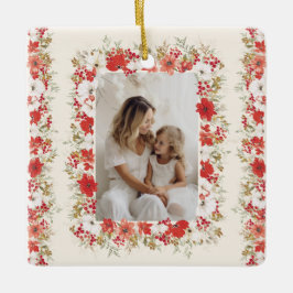 God jul, foto, Namn-år, Keepsaktradition Julgransprydnad Keramik