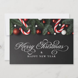 God jul-foto och meddelande - modern traditionell