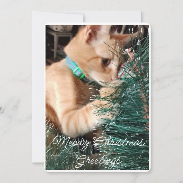 God jul, foto och text, Anpassningsbar Julkort (Framsida)