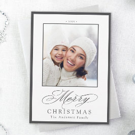 God jul fotofoto för Snyggt av kol Helgdag Julkort